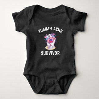 Tummy Ache Survivor  Baby Bodysuit