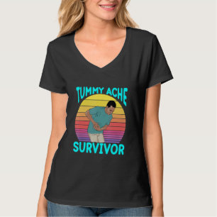 Tummy Ache Survivor Men Vintage T-Shirt