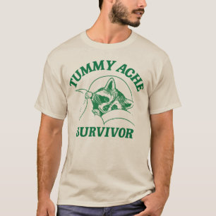 Tummy Ache Survivor Raccoon Meme Vintage T-Shirt