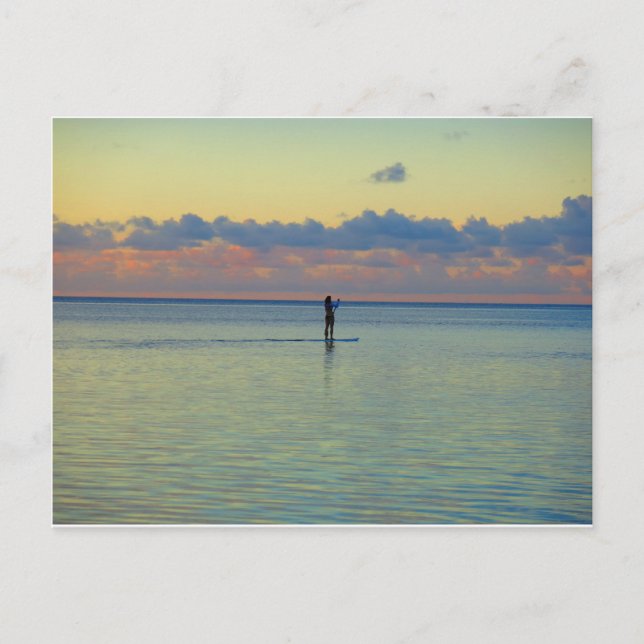 Tumon Bay paddle boarding Postcard (Front)