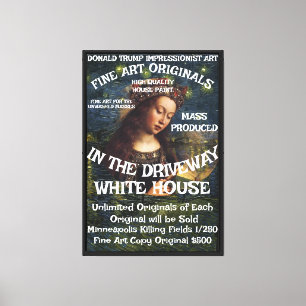 Tump Minneapolis Murder Fine Art Original Trump Canvas Print