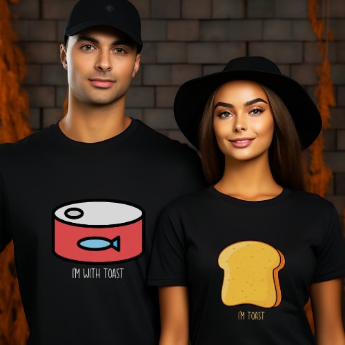 Tuna and Toast funny matching couples Halloween  T_Shirt