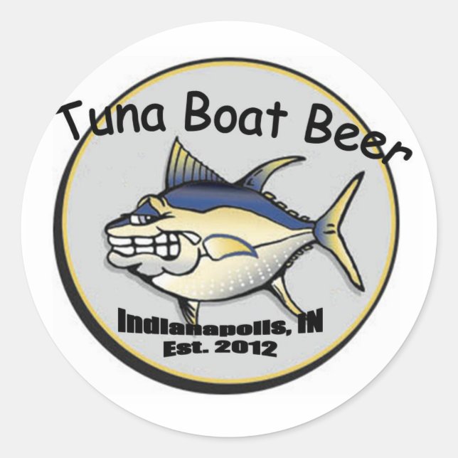 Tuna Boat Beer sticker (Front)