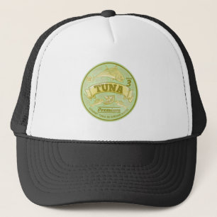 Tuna can pop art tinned fish trucker hat