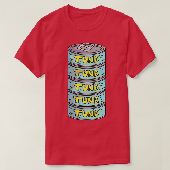 Tuna Cans  T-Shirt (Design Front)