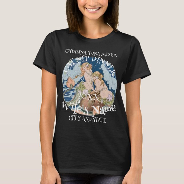 Tuna Cat Mixer Best Pet Wine Catalina Memento 2049 T-Shirt (Front)
