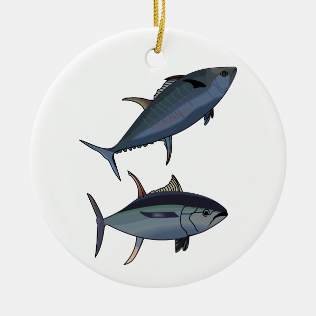 Tuna Fish Ceramic Ornament (Front)