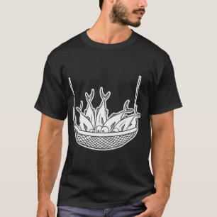 Tuna Fish Clustered on Fishing Net T-Shirt