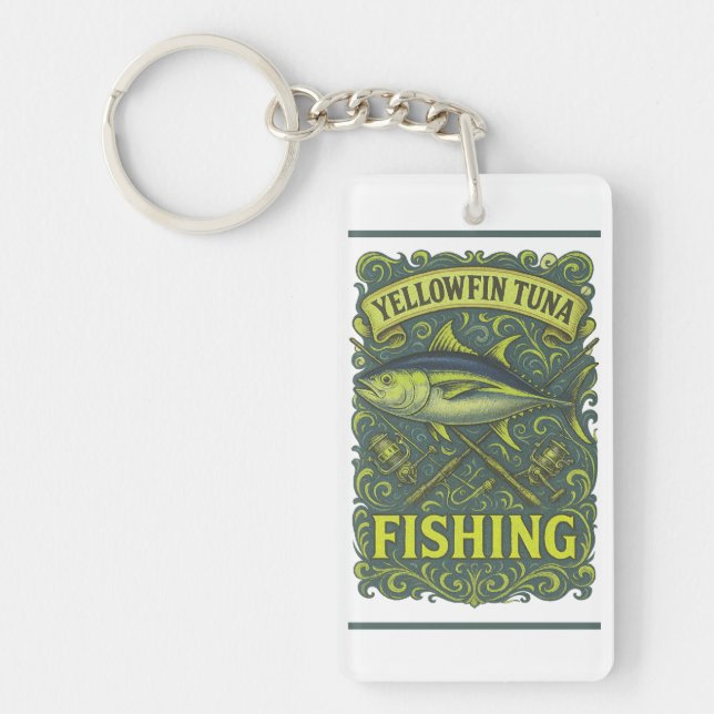 tuna fish fishing keychain (Front)