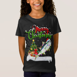 Tuna Fish Lover Xmas Decorations Santa Tuna Christ T-Shirt