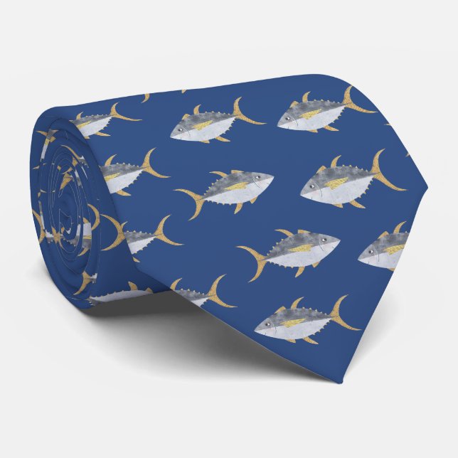 Tuna Fish Neck Tie (Rolled)