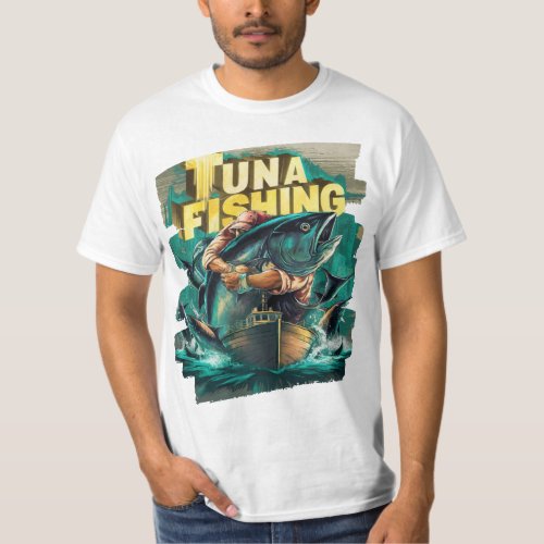 Tuna Fishing printed Tee shirt