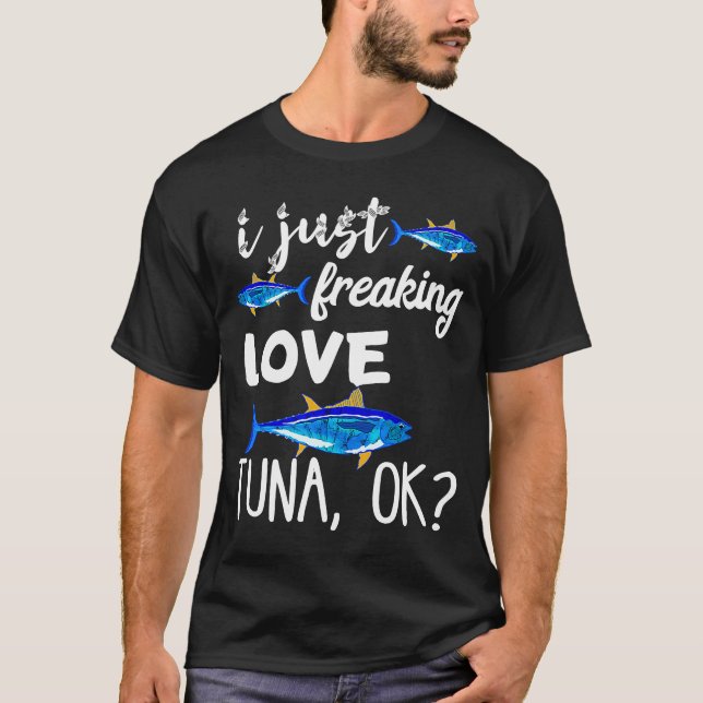 Tuna food tuna can predatory fish fishing food fis T-Shirt (Front)