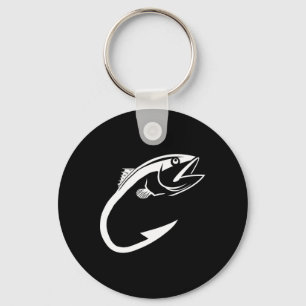 Tuna Hook Minimal Fisher Man Fishing Lover Keychain