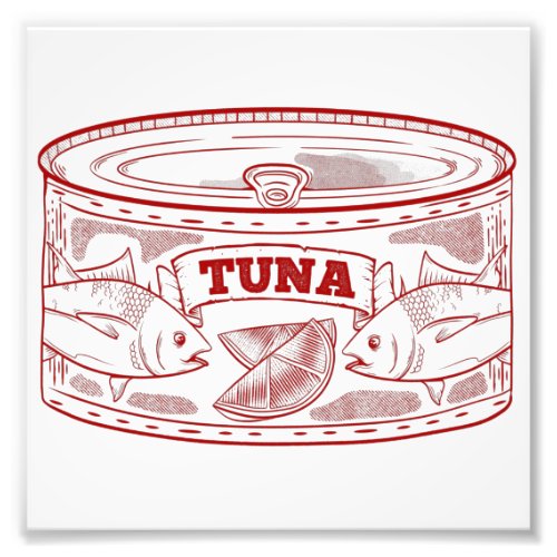 Tuna in a tin can photo print