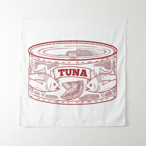 Tuna in a tin can tapestry