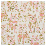 TUNA PARTICULAR Blush Pink Cats Fabric