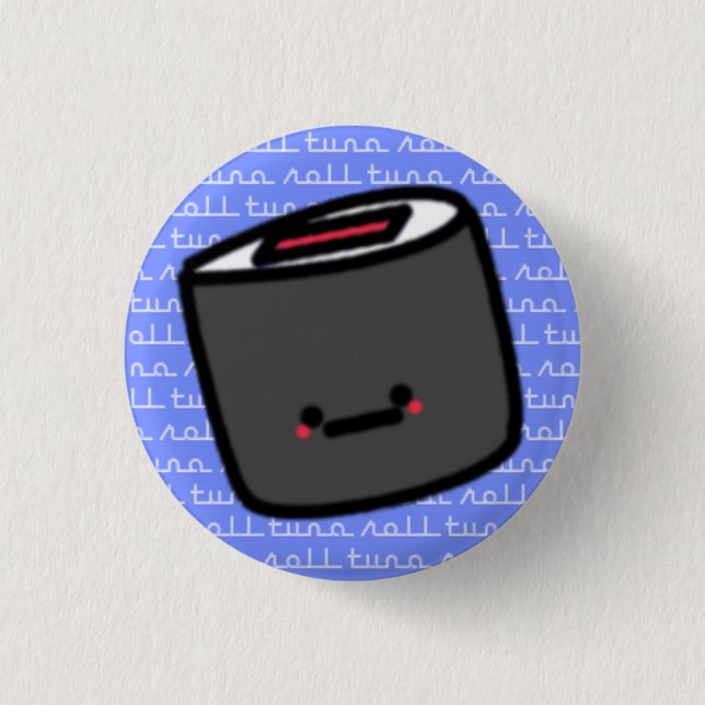 Tuna Roll Sushi Button (Front)