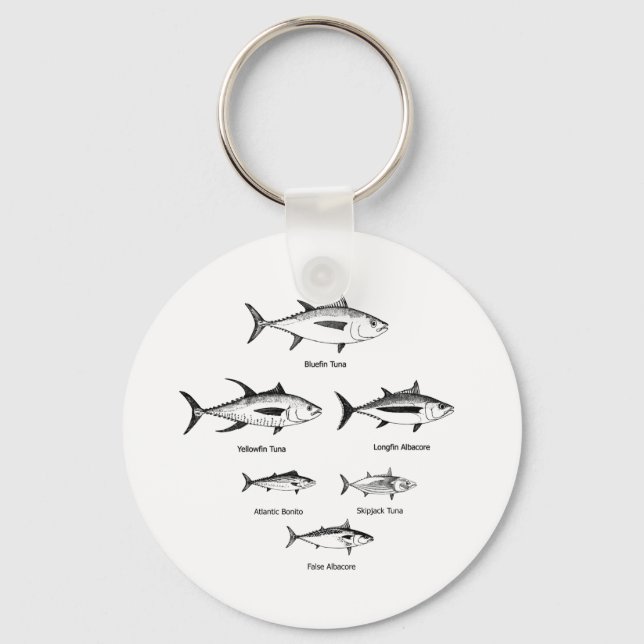 Tuna Species Logo Keychain (Front)
