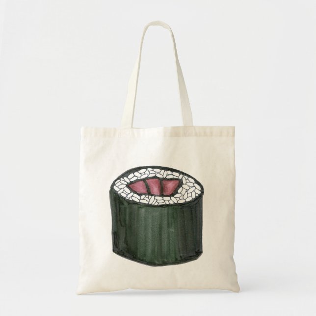 Tuna Sushi Roll Japanese Food Maki Fish Tote Bag (Front)
