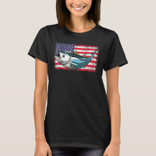 Tuna Usa Flag S Offshore Fish Tees Spearfishing
