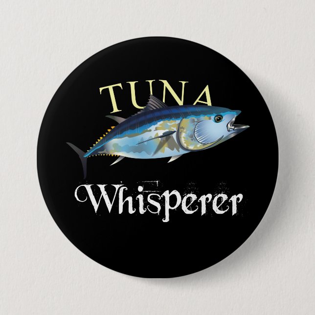 Tuna Whisperer Dark Colored Button (Front)