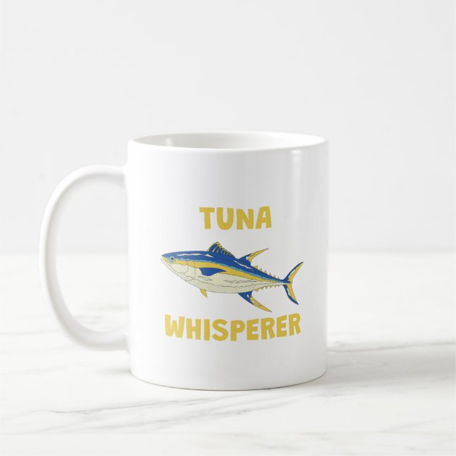 Tuna Whisperer Funny Fishing Coffee Mug (Left)