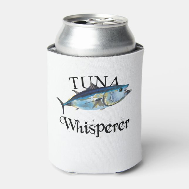 Tuna Whisperer Light Colored Can Cooler (Can Front)