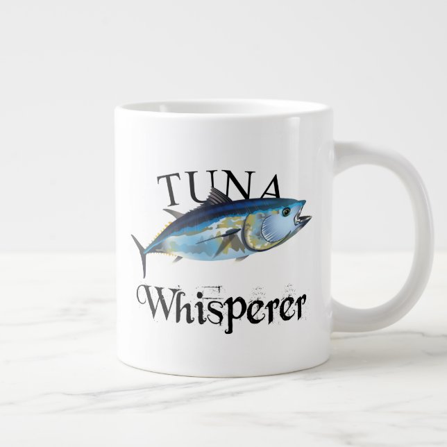 Tuna Whisperer Light Colored Giant Coffee Mug (Right)