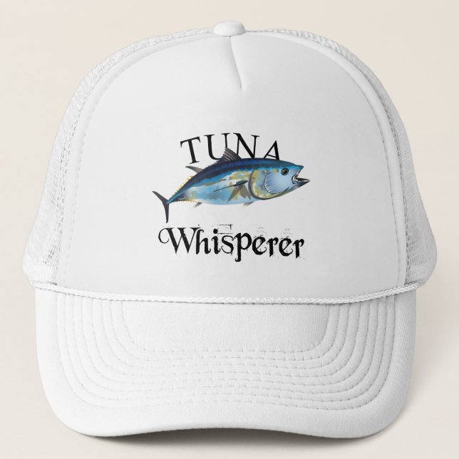 Tuna Whisperer Light Colored Trucker Hat (Front)