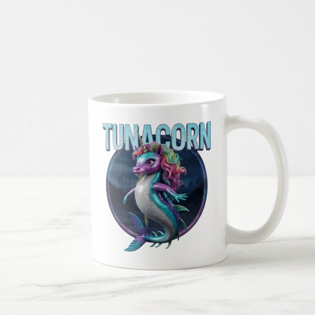 Tunacorn Photographic – Tuna Unicorn Funny Animal Coffee Mug (Right)