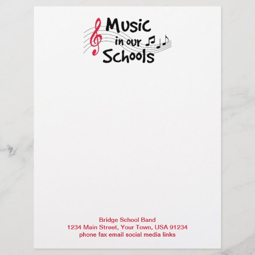 Tune in to Music on Your Letterhead