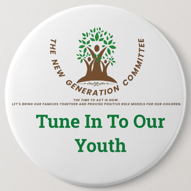 Tune  In To  Our  Youth /Button Pin (Front)