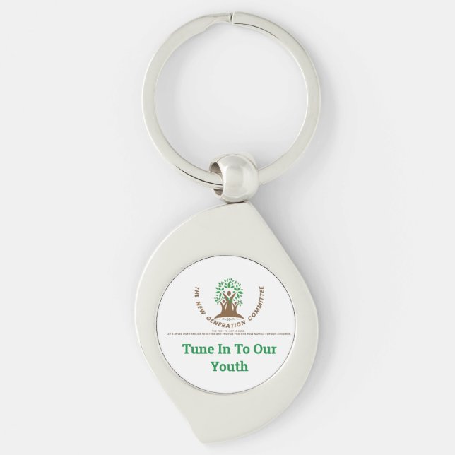 Tune  in  to  our  youth Keychain (Front)