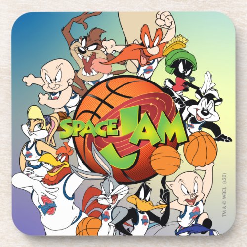 TUNE SQUAD Group SPACE JAM Logo Beverage Coaster