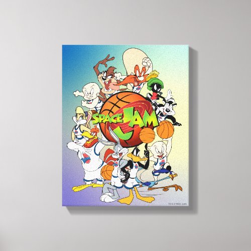 TUNE SQUAD Group SPACE JAM Logo Canvas Print