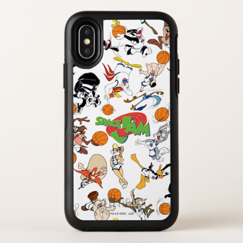 TUNE SQUAD Players Toss Pattern OtterBox Symmetry iPhone X Case