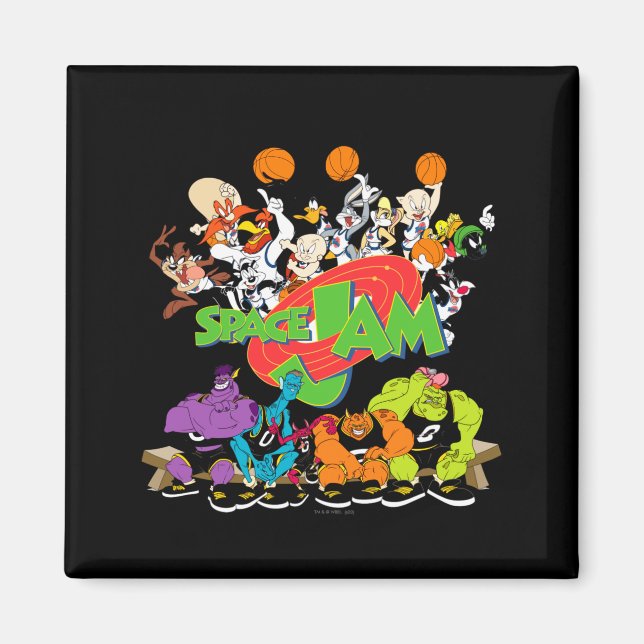 Tune squad versus monstars  magnet (Front)