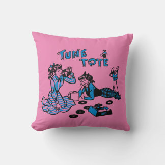 Tune Tote throw pillow 