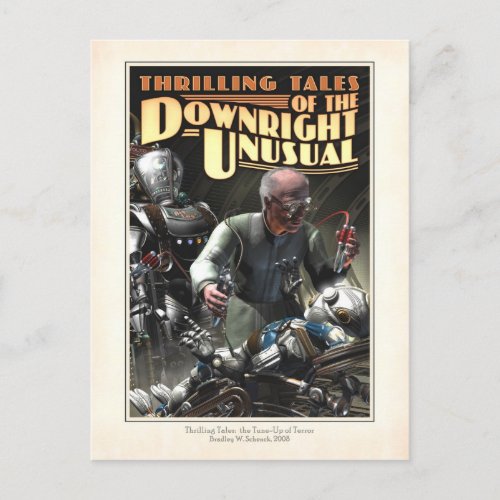 Tune-up of Terror Postcard