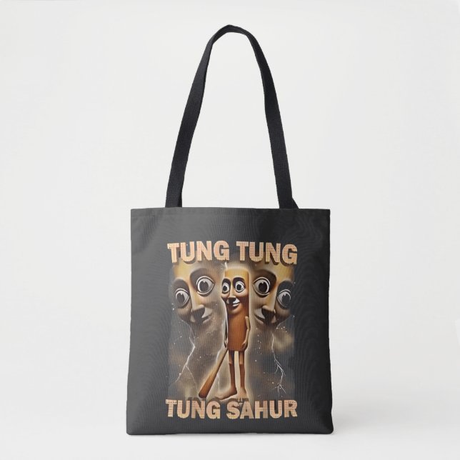 Tung tung tung sahur Brainrot Meme Tote Bag (Front)