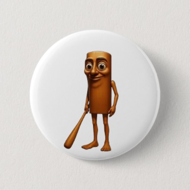 Tung Tung Tung Sahur Button (Front)
