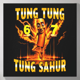 Tung Tung Tung Sahur Is Calling 67 Six Seven Meme Canvas Photo Tile