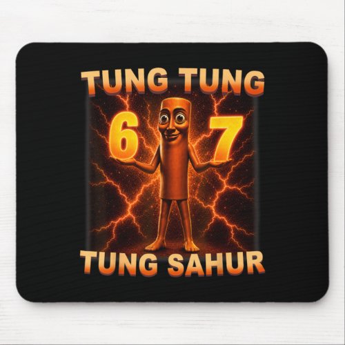 Tung Tung Tung Sahur Six Seven 67 Meme For Kid Mouse Pad