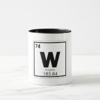 Tungsten chemical element symbol chemistry formula