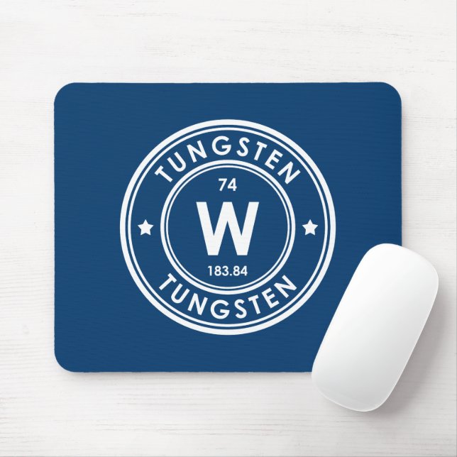 Tungsten Element Blue Mouse Pad (With Mouse)