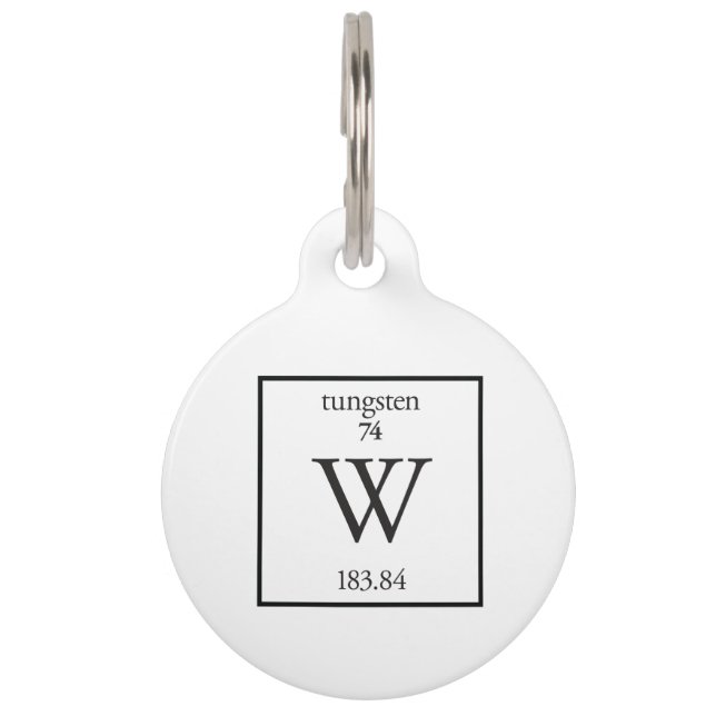 Tungsten Pet Tag (Front)