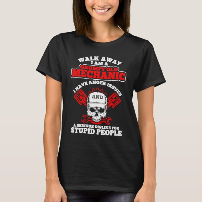 Tuning Car Lover Repairing Cars Mechanic Tools T-Shirt (Front)