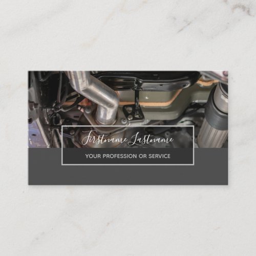 Tuning experts and mechanics car repair shop business card