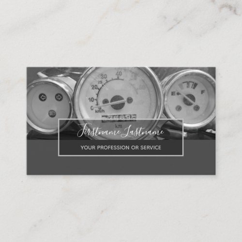 Tuning experts and mechanics car repair shop business card